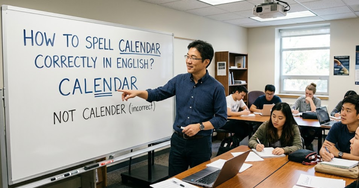 How to Spell Calendar Correctly in English