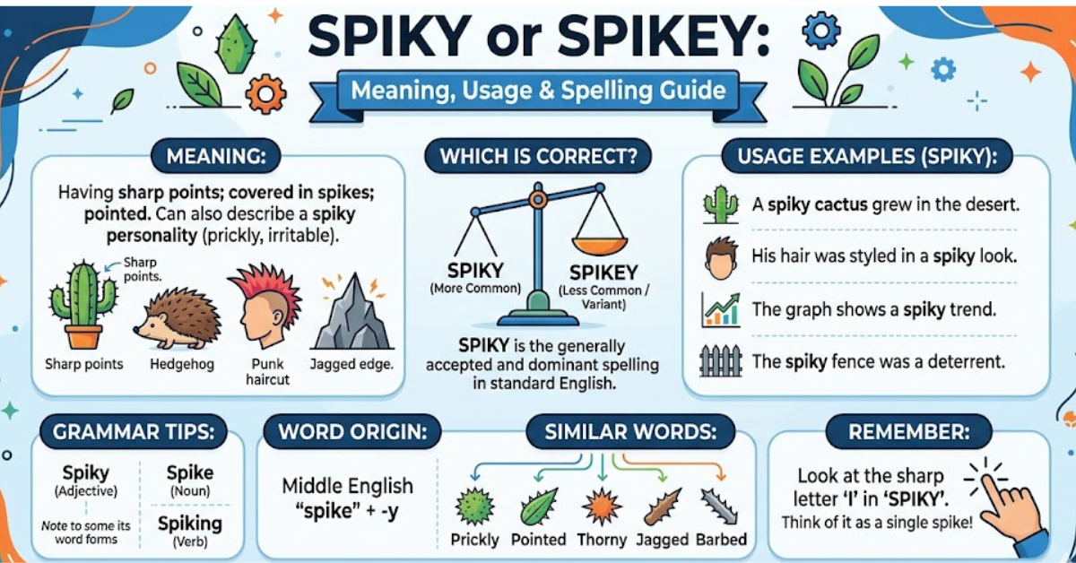Spiky or Spikey: Meaning, Usage & Spelling Guide