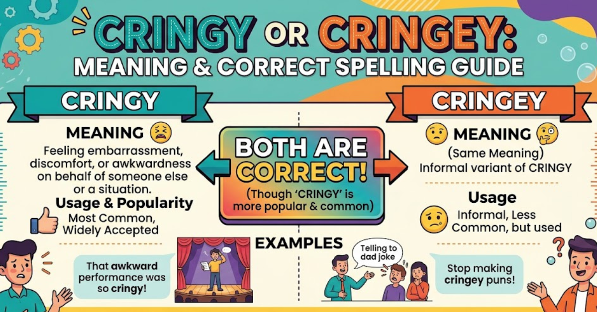 Cringy or Cringey: Meaning & Correct Spelling Guide