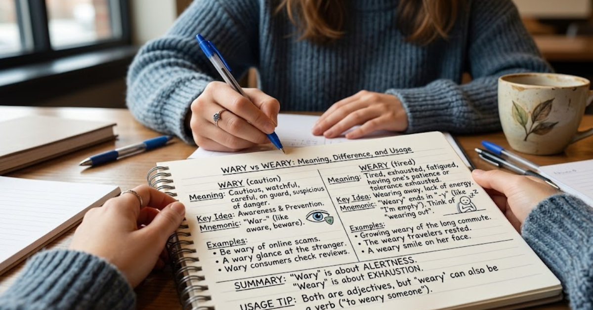 Wary vs Weary Meaning, Difference, and Usage