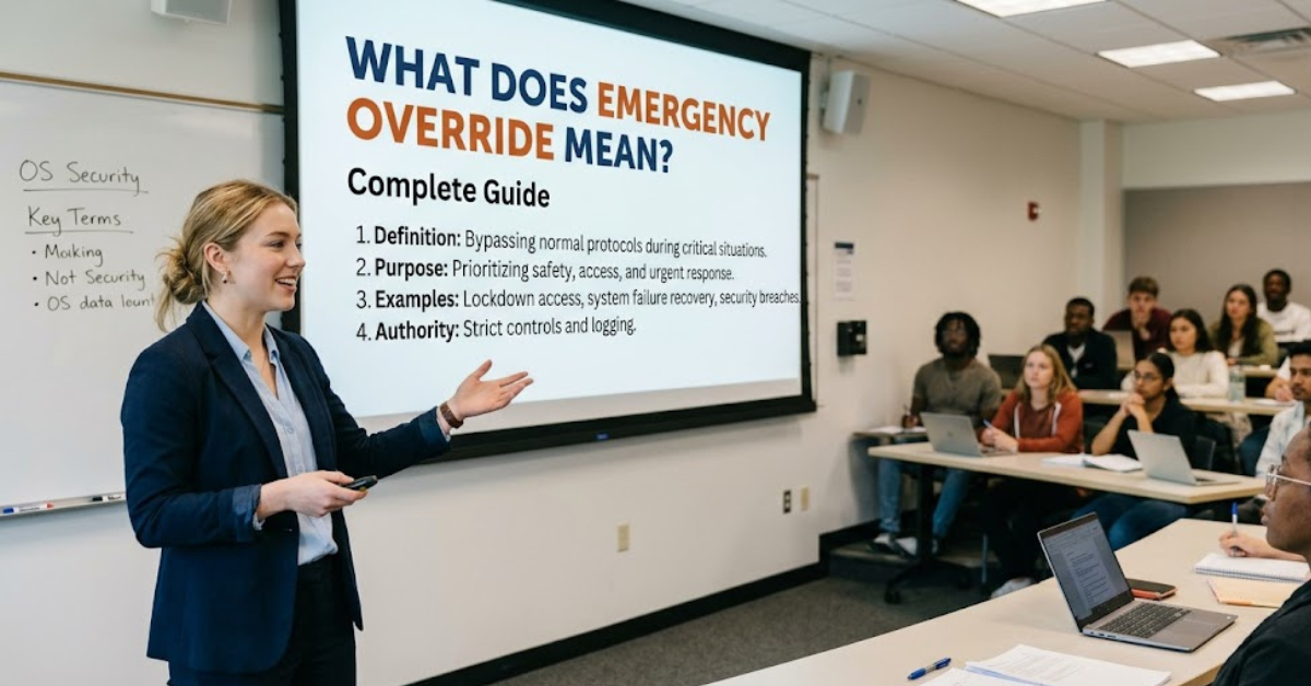 What Does Emergency Override Mean? Complete Guide
