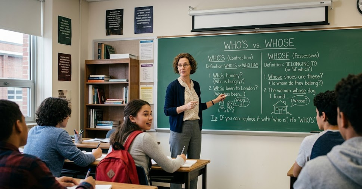 Who's vs Whose: Meaning, Differences, and Easy Examples